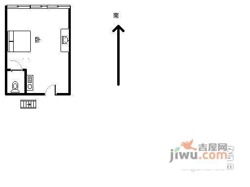 平海路小区1室0厅1卫户型图