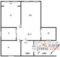 庆丰公寓3室2厅2卫户型图