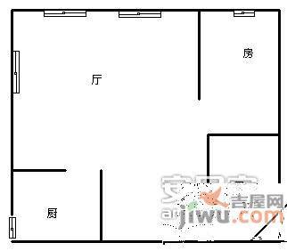 春江花月流云苑1室1厅1卫户型图