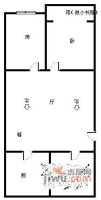 富星苑2室2厅1卫84㎡户型图