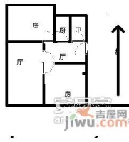 甘王新村3室1厅1卫65㎡户型图
