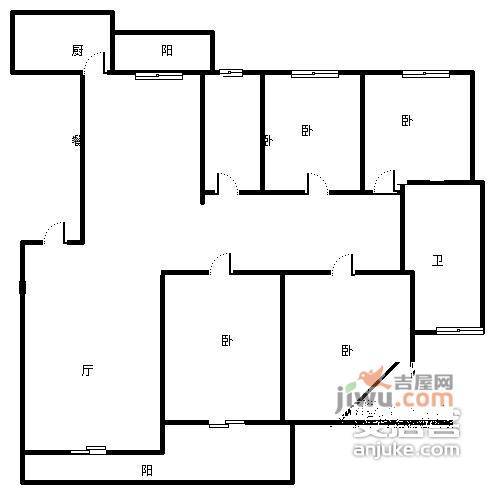 春江花月月华苑4室2厅2卫185㎡户型图