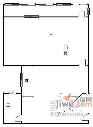 山子巷1室1厅1卫户型图