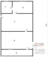 永康苑小区1室1厅1卫49㎡户型图