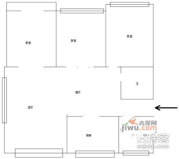 定安名都4室2厅2卫户型图