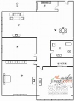 浙报公寓3室1厅1卫108㎡户型图