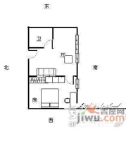 太古广场1室1厅1卫67㎡户型图