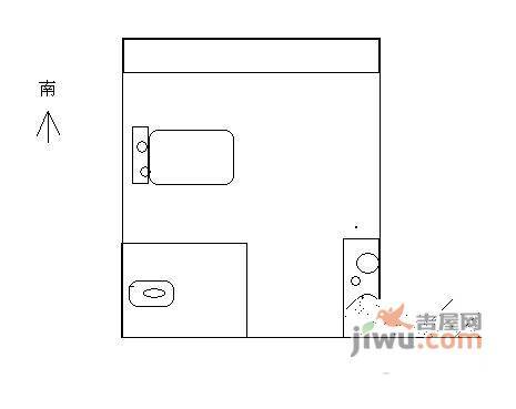 万新大厦1室0厅1卫37㎡户型图