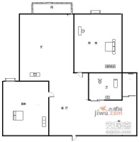 啟真名苑3室1廳1衛戶型圖