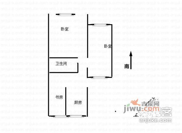 凤山新村2室1厅1卫户型图