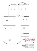 汇丰公寓3室2厅1卫户型图