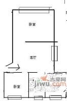 钱江国际2室1厅1卫67㎡户型图