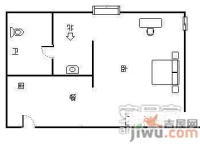 钱江国际1室1厅1卫120㎡户型图