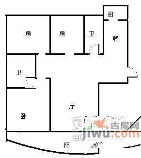 黄龙世纪苑3室2厅2卫户型图