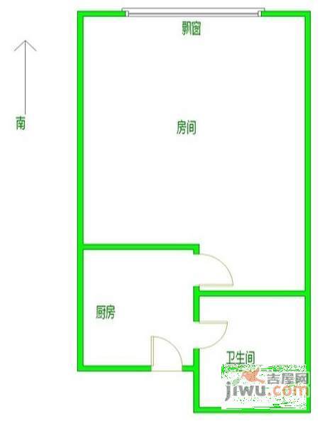 黄龙世纪苑1室1厅1卫户型图