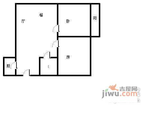 黄龙世纪苑2室2厅1卫户型图