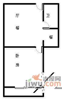 黄龙世纪苑1室1厅1卫户型图