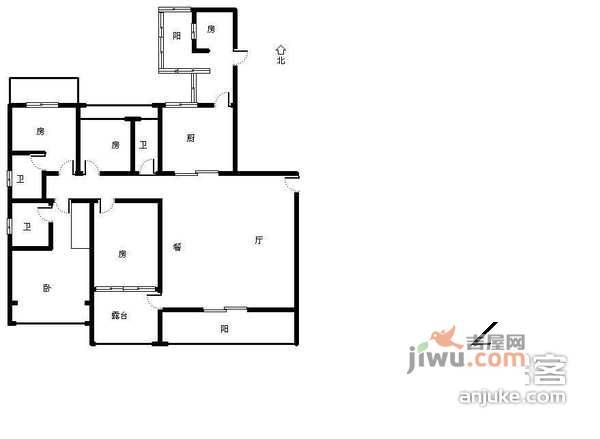 万象城悦府5室2厅3卫320㎡户型图