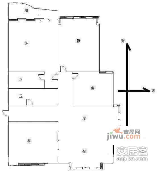 杭州绿园5室3厅3卫396㎡户型图