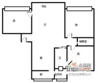 湖畔莲花港家园3室2厅1卫111㎡户型图