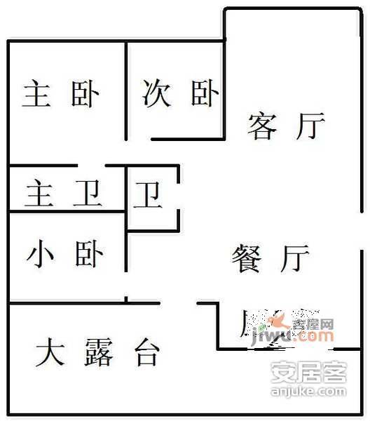 荣邦嘉华公寓4室2厅2卫131㎡户型图