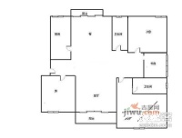 荣邦嘉华公寓3室2厅2卫137㎡户型图