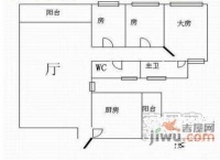 良渚荀山花苑3室2厅2卫154㎡户型图