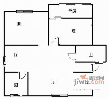 柳浪东苑2室2厅1卫85㎡户型图