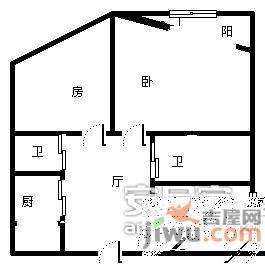 山水人家彩云天3室2厅2卫户型图