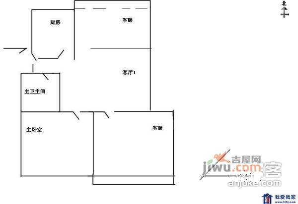 南光坊3室1厅1卫112㎡户型图