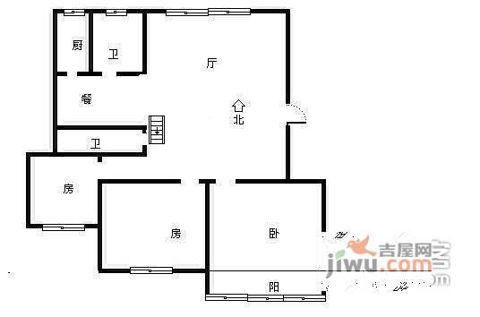 南光坊3室2厅2卫130㎡户型图