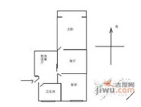 浙大新村2室1厅1卫58㎡户型图