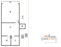 勤远里1室1厅1卫50㎡户型图