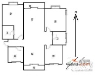 钱江七苑3室2厅2卫129㎡户型图