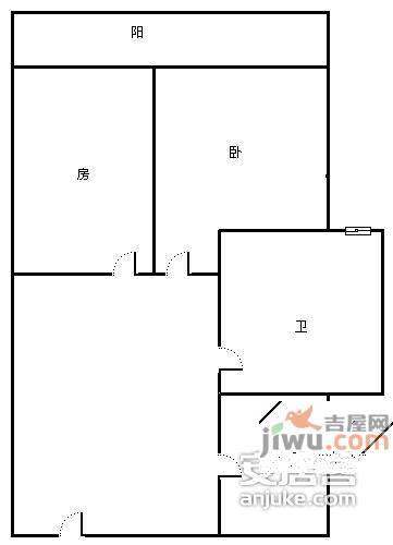 凤凰城2室1厅1卫户型图