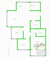 白马公寓3室2厅2卫户型图