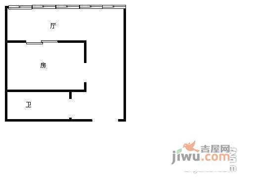 东方金座1室0厅1卫户型图