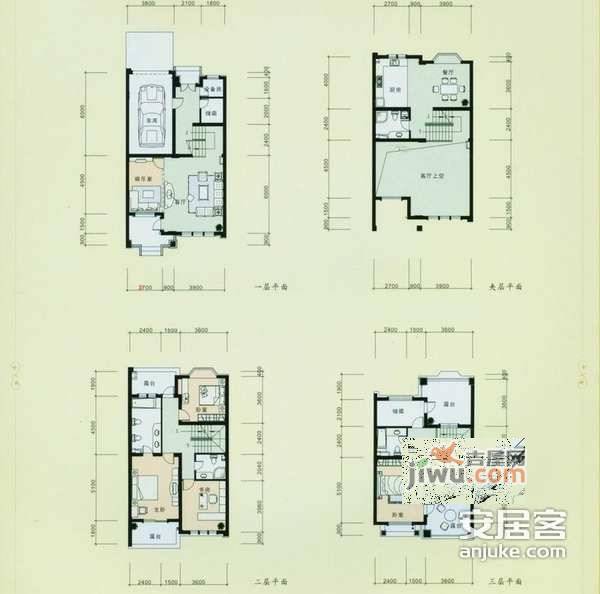 清源上林湖5室2厅3卫310㎡户型图