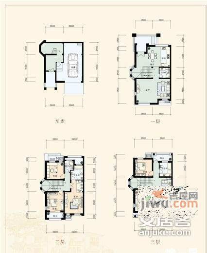 清源上林湖4室2厅3卫257㎡户型图