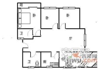 金汇公寓3室2厅1卫89㎡户型图