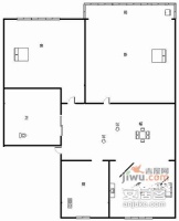 施家桥小区2室1厅1卫户型图