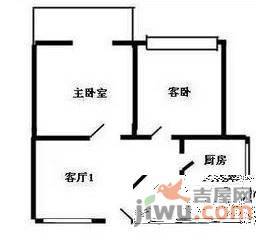 新安铭苑2室1厅1卫91㎡户型图