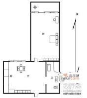 新绿园1室1厅1卫70㎡户型图