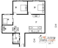 东园高层公寓3室1厅1卫115㎡户型图