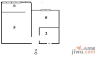 黄姑山小区1室1厅1卫户型图