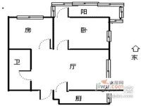 泰和苑2室1厅1卫87㎡户型图