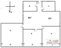 泰和苑3室2厅1卫129㎡户型图