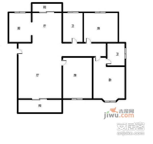 九月森林别墅园3室2厅2卫156㎡户型图