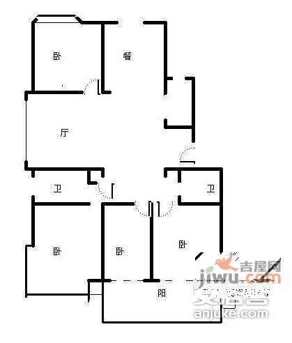 云栖蝶谷4室2厅3卫265㎡户型图