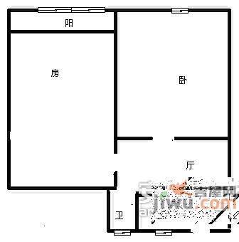 直吉祥巷小区2室1厅1卫76㎡户型图